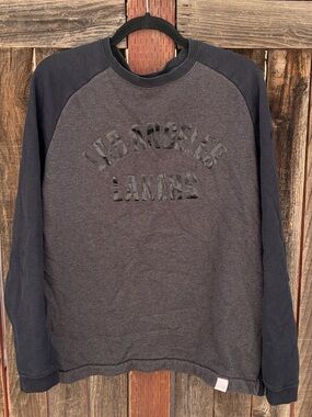 Nike x LA Lakers Black and Dark Gray Raglan Sweatshirt